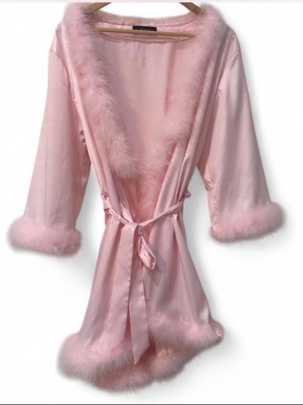 OW Candice feathers robe